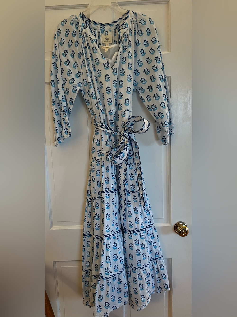 Main Street Dress Blue in Bloom- Never worn - no tags
